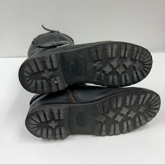 Gentle Souls Buckled Up black leather side zipper buckle Boots SZ 9 - Picture 6 of 13